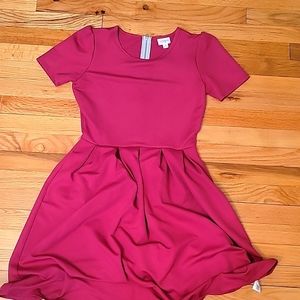 Burgundy dress